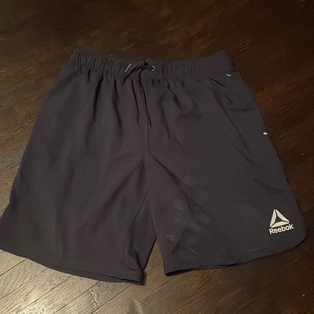 Navy Blue Reebok Athletic Shorts